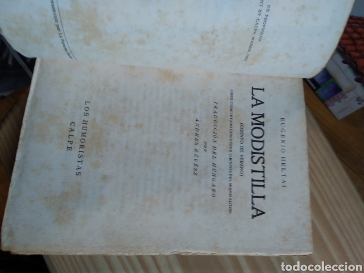 Libros de segunda mano: LA MODISTILLA. EUGENIO HELTAI #3491 - Foto 4