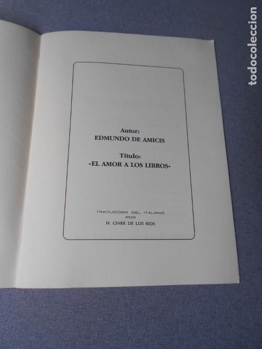 Libros de segunda mano: EL AMOR A LOS LIBROS - Foto 2