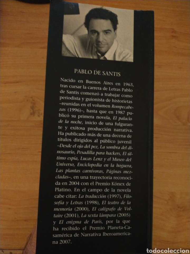 Libros de segunda mano: El enigma de Par&iacute;s. Pablo de Santis. C&iacute;rculo de Lectores. - Foto 4