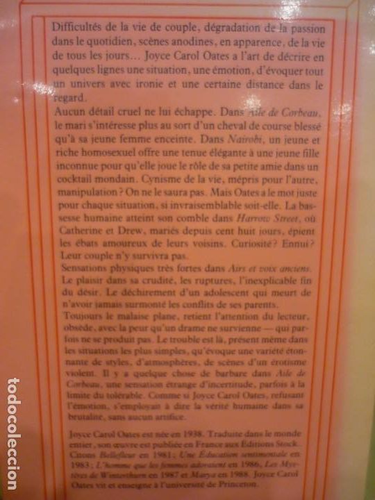 Libros de segunda mano: AILE DE CORBEAU, DE JOYCE CAROL OATES. - Foto 3