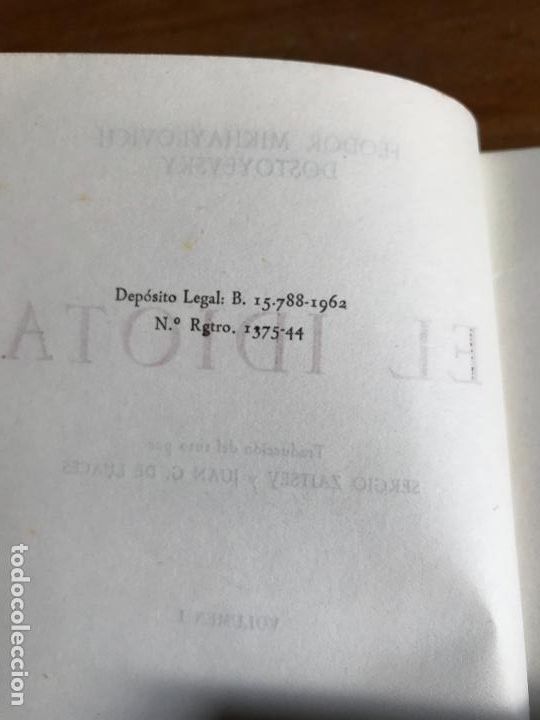 Libros de segunda mano: El idiota. Dostoyevsky. Ediciones Iberia. 2 tomos - Foto 2