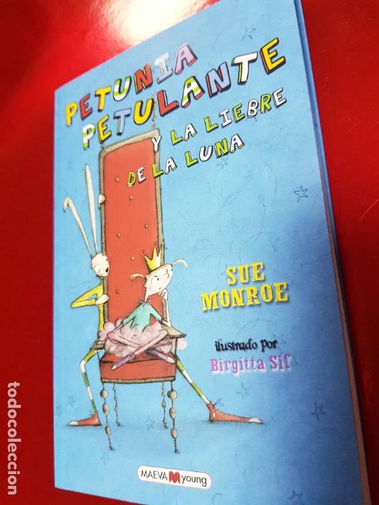 Livros em segunda m&atilde;o: LIBRO-PETUNIA PETULANTE Y LA LIEBRE DE LA LUNA-SUE MONROE-2012-MAEVA YOUNG EDICIONES-VER FOTOS