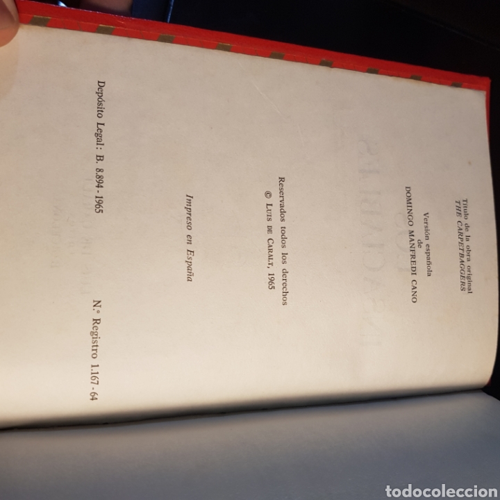 Libros de segunda mano: LOS INSACIABLES 1965 HAROLD ROBBINS - Foto 2