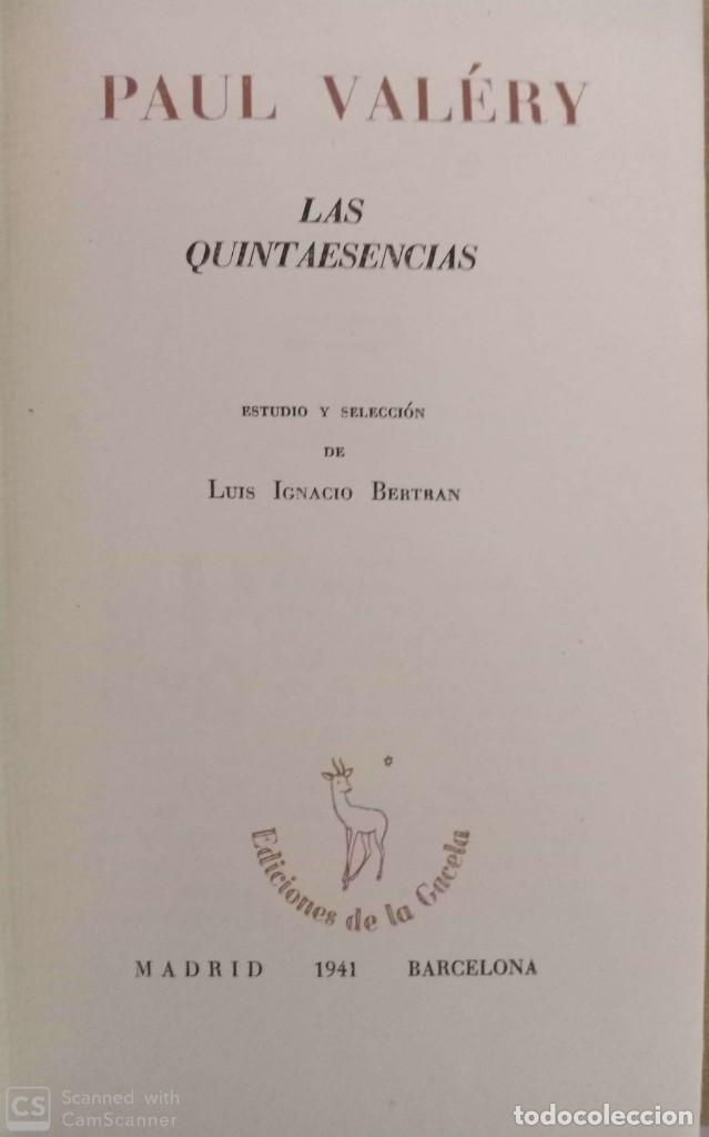 Libros de segunda mano: Las quintaesencias - Foto 1