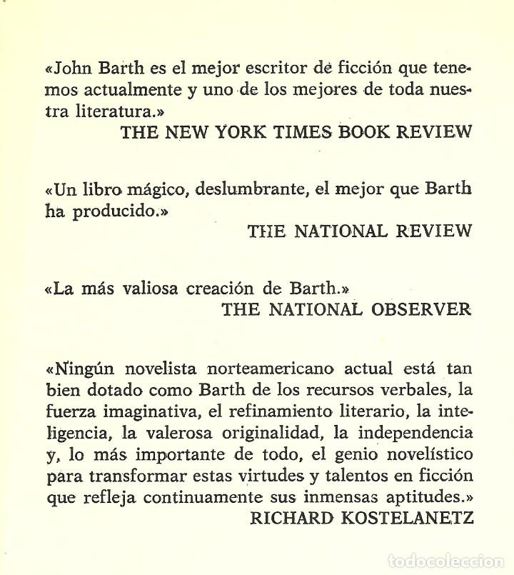 Libros de segunda mano: JOHN BART -- QUIMERA ... editorial Fundamentos - Foto 3