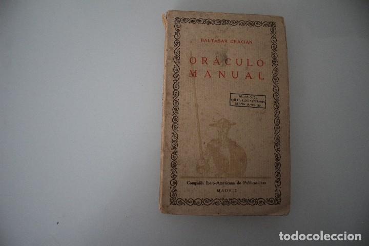 Libros de segunda mano: OR&Aacute;CULO MANUAL BALTASAR GRACIAN - Foto 1