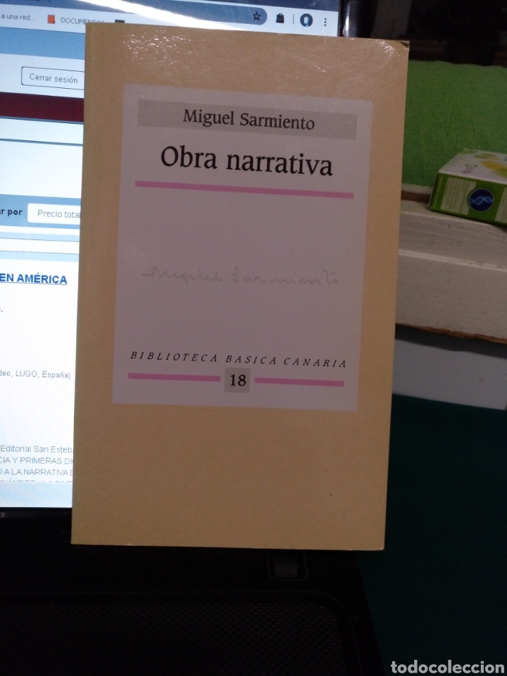 Gebrauchte B&uuml;cher: Miguel Sarmiento obra narrativa (antolog&iacute;a) Bob.basica Canaria 1990