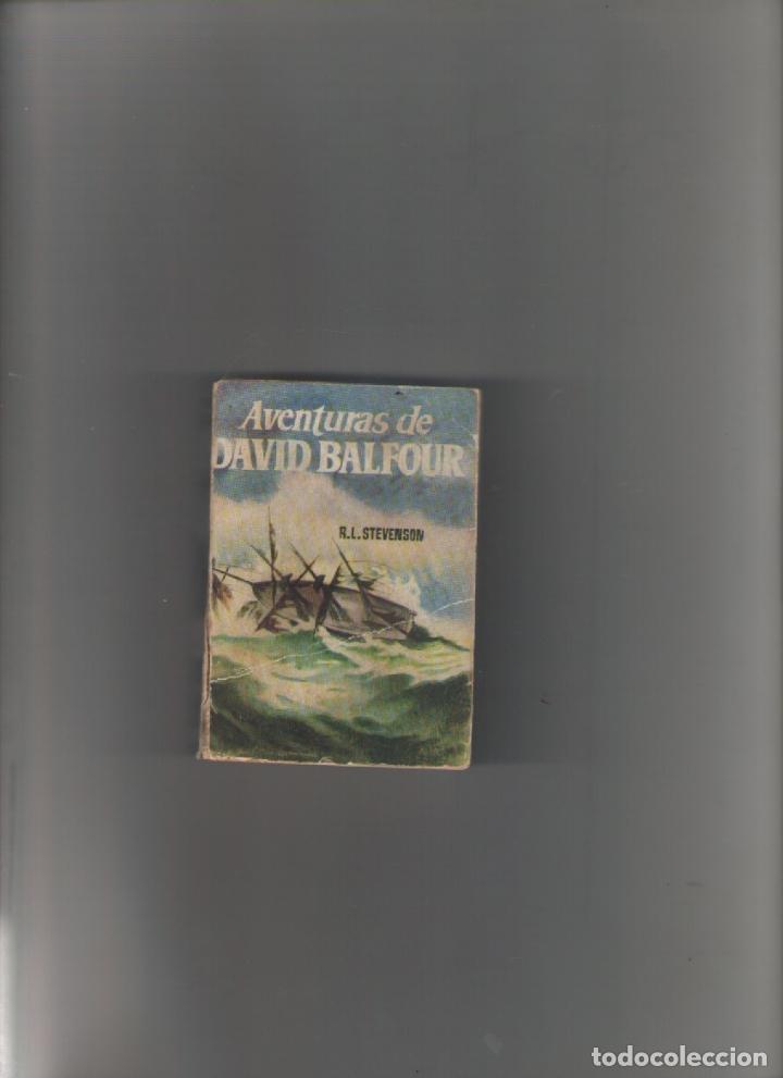 Libros de segunda mano: autor: R.L. STEVENSON-AVENTURASDE DAVID BALFOUR-N&ordm; 81-e.d. G.P.-ENCICLOPEDIA PULGA-a&ntilde;o 1958-1959-