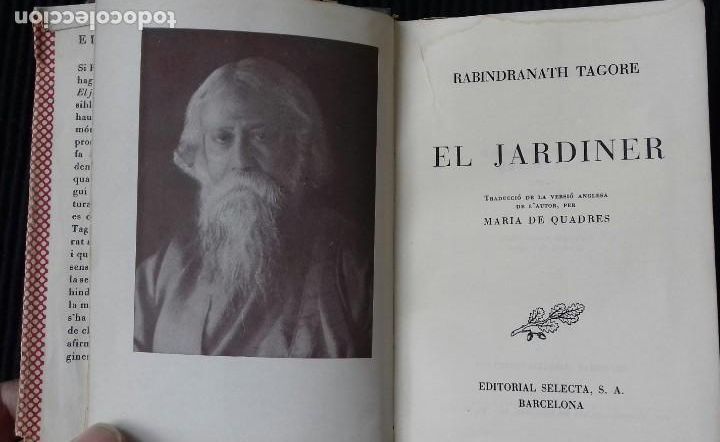 Libros de segunda mano: EL JARDINER. RABINDRANATH TAGORE. SELECTA 1952. - Foto 5
