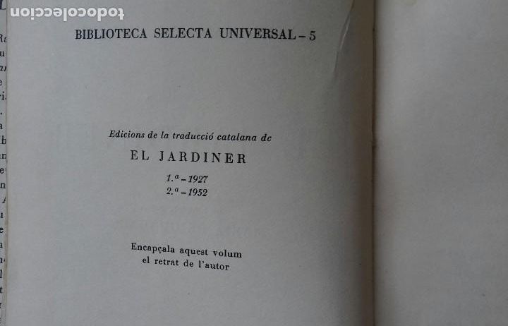 Libros de segunda mano: EL JARDINER. RABINDRANATH TAGORE. SELECTA 1952. - Foto 6