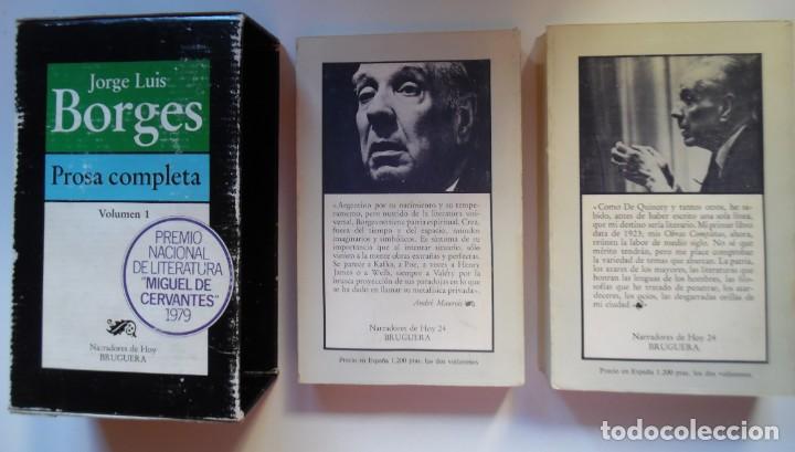 Libros de segunda mano: Borges. Prosa completa en dos tomos de Jorge Luis Borges. En estuche - Foto 2