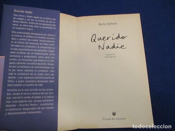 Libros de segunda mano: QUERIDO NADIE Berlie Doherty Circulo de Lectores 2001 - Foto 4