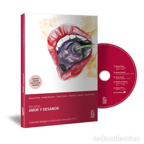 Libros de segunda mano: Relatos. Amor y desamor - Libro + CD. VV. AA. - Foto 1
