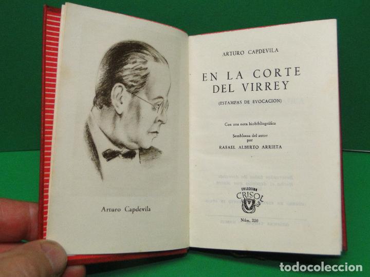 Libros de segunda mano: EN LA CORTE DEL VIRREY (ESTAMPAS DE EVOCACION).-  Arturo Capdevila - Foto 1