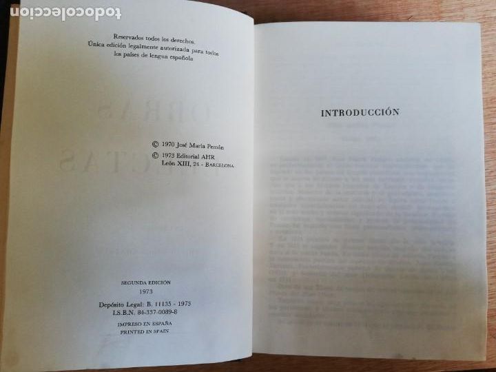 Libros de segunda mano: Obras selectas. Jose Mar&iacute;a Pem&aacute;n - Foto 3
