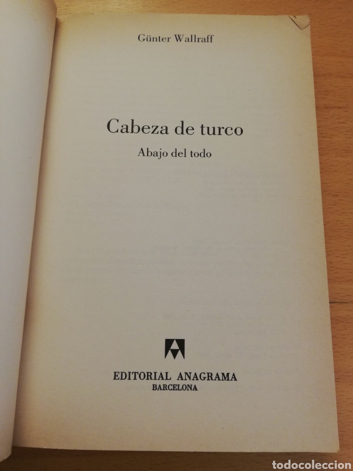 Libros de segunda mano: CABEZA DE TURCO (G&Uuml;NTER WALLRAFF) - Foto 3