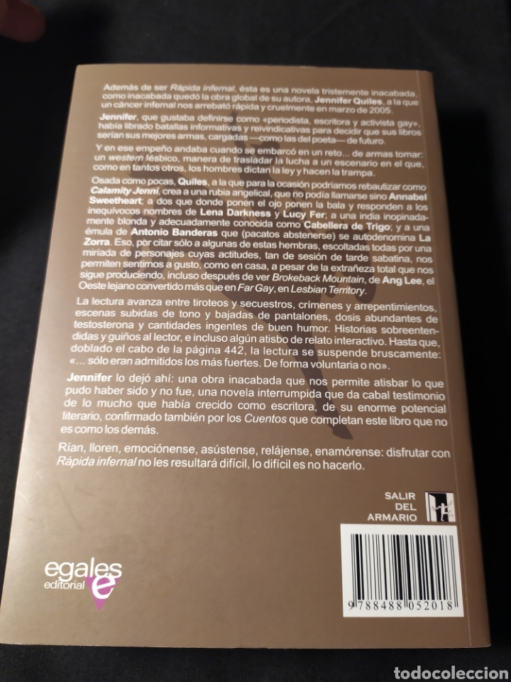 Libros de segunda mano: R&aacute;pida infernal. Jennifer Quiles - Foto 3