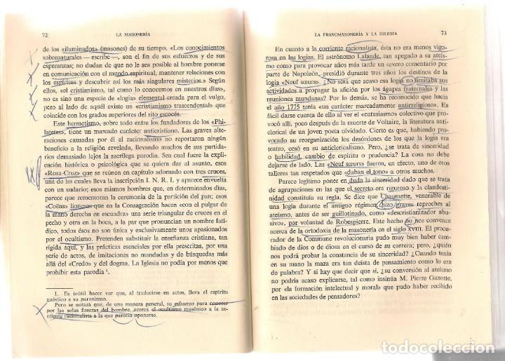 Libri di seconda mano: LA MASONER&Iacute;A. CHARLES LEDR&Eacute;. EDITORIAL CASAL I VALL, 1958. (P/D17)