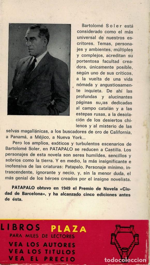 Libros de segunda mano: Bartolom&eacute; Soler, Patapalo - Foto 2