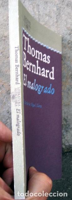 Libros de segunda mano: El Malogrado, de Thomas Bernhard - Foto 3