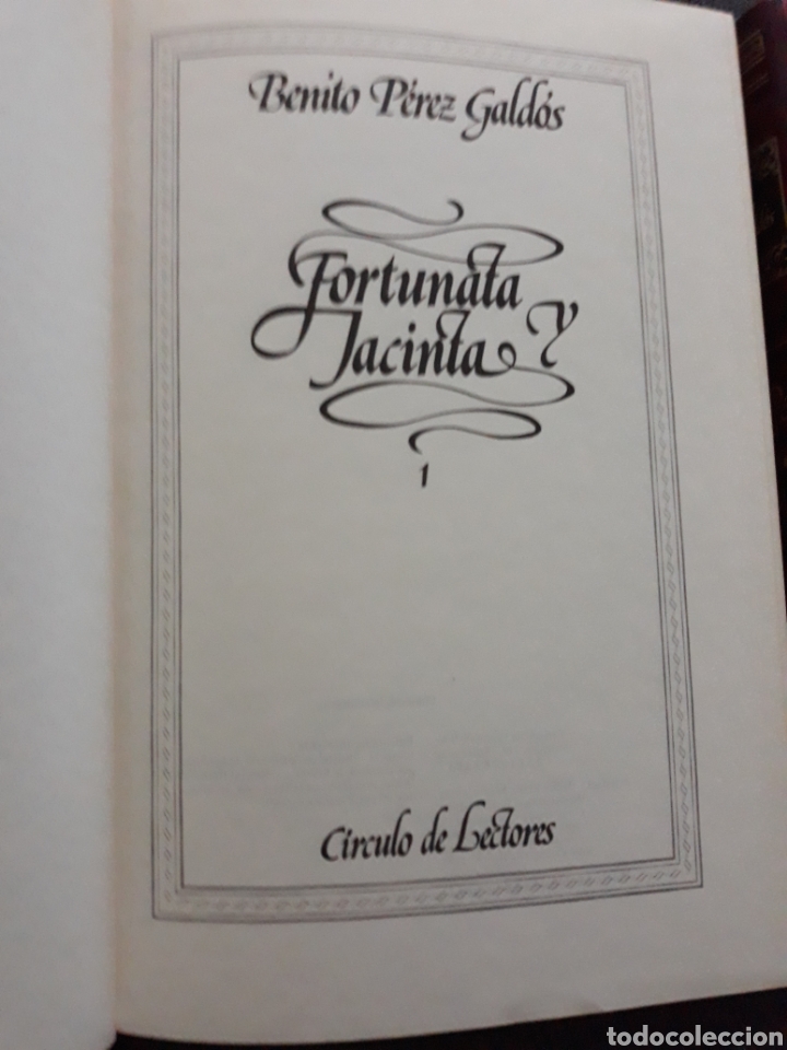 Libros de segunda mano: FORTUNATA Y JACINTA . DOS TOMOS .CIRCULO DE LECTORES. 1983 - Foto 3