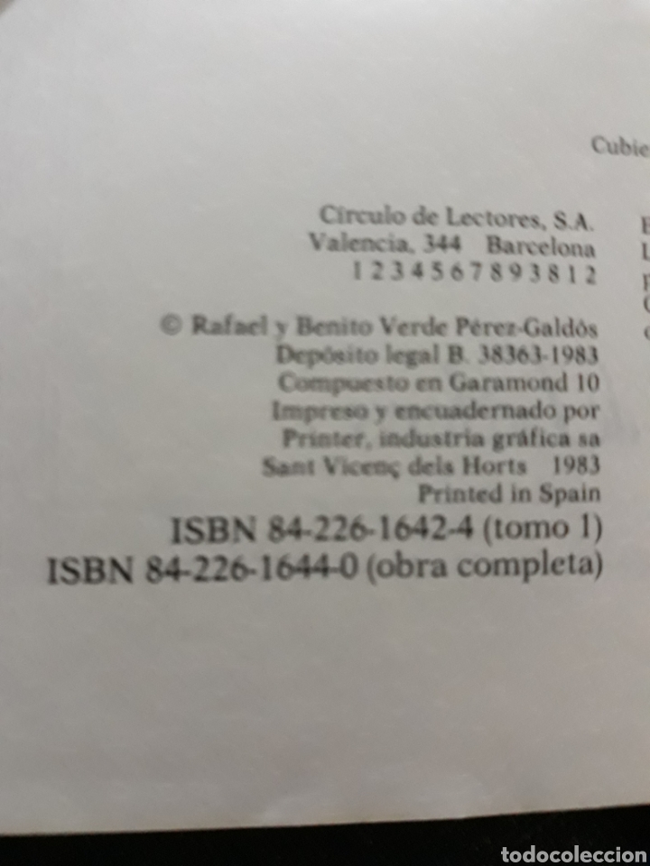 Libros de segunda mano: FORTUNATA Y JACINTA . DOS TOMOS .CIRCULO DE LECTORES. 1983 - Foto 4