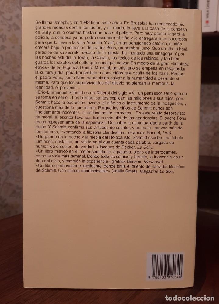 Libros de segunda mano: ERIC-EMMANUEL SCHMITT: &rdquo;EL HIJO DE NO&Eacute;&rdquo; - Foto 2