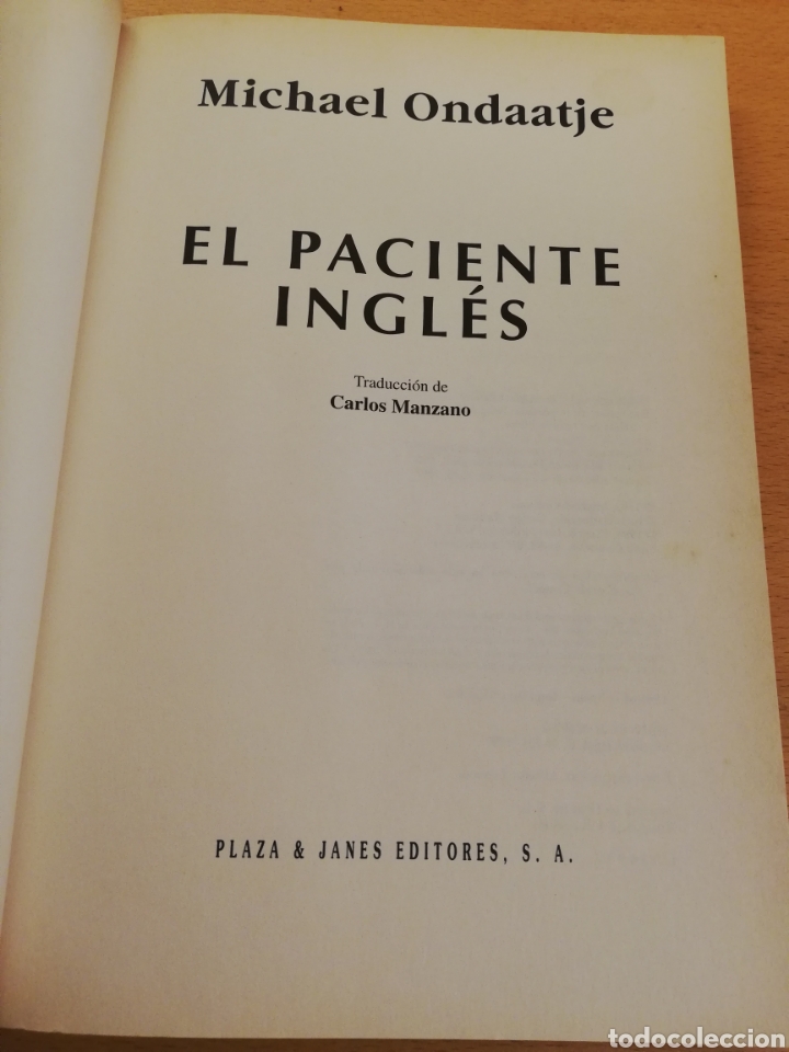 Libros de segunda mano: EL PACIENTE INGL&Eacute;S (MICHAEL ONDAATJE) - Foto 2