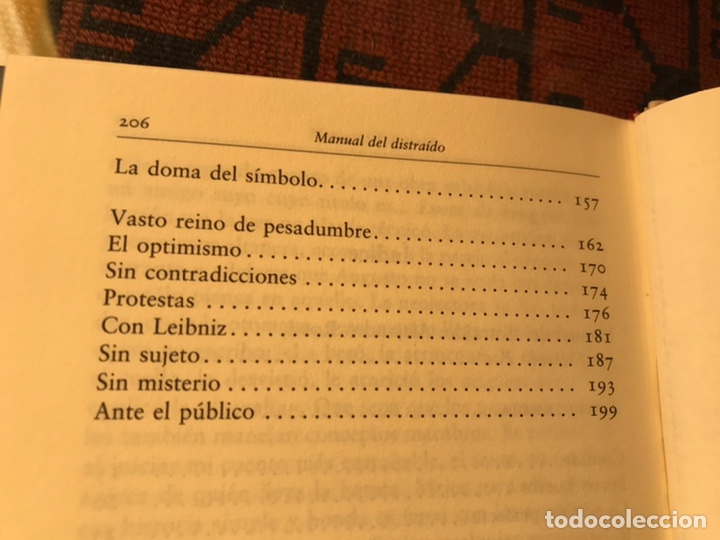 Libros de segunda mano: Manual del distra&iacute;do. Alejandro Rossi - Foto 8