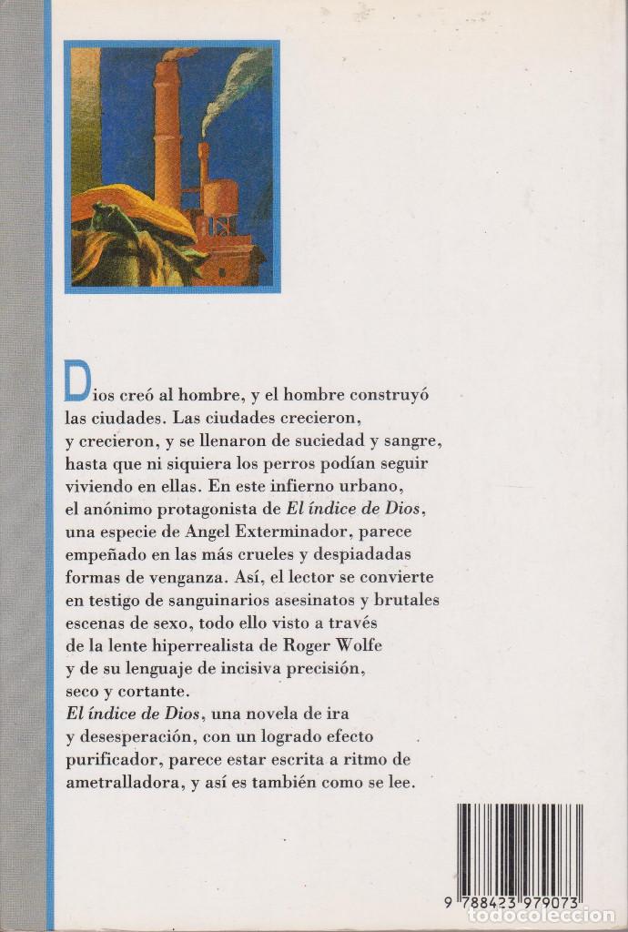 Libros de segunda mano: El &iacute;ndice de Dios - Roger Wolfe - Foto 2