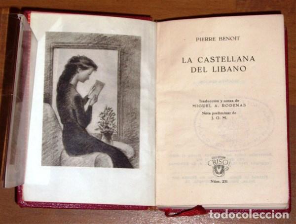 Libros de segunda mano: BENOIT, Pierre. La castellana del L&iacute;bano (Crisol ; 231) - Foto 2