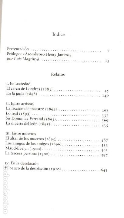 Libros de segunda mano: Relatos / Henry James - Foto 3