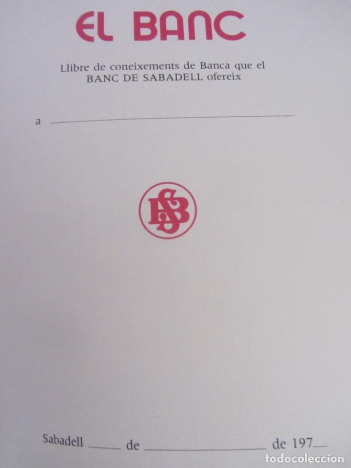 Libros de segunda mano: EL BANC. BANC DE SABADELL. 1974 - Foto 2