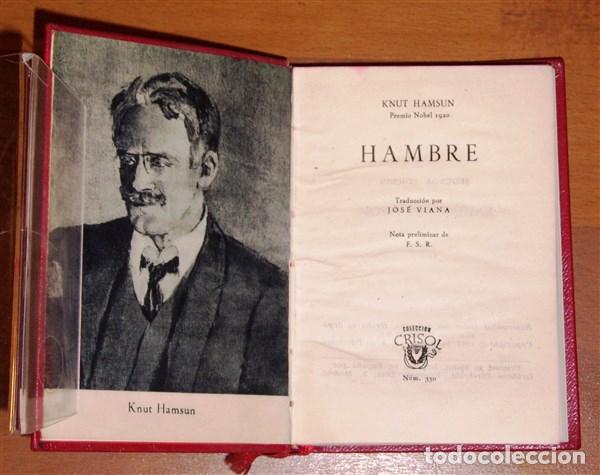 Libros de segunda mano: HAMSUN, Knut. Hambre (Crisol ; 350) - Foto 2