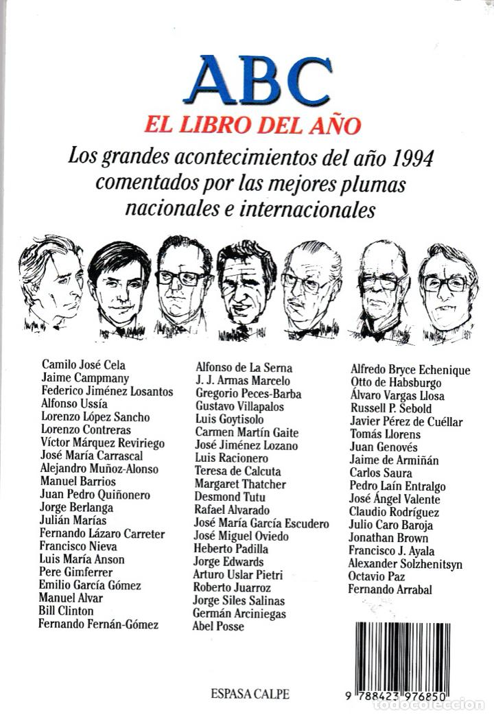 Libros de segunda mano: ABC El libro del a&ntilde;o ( 1994) - Foto 2