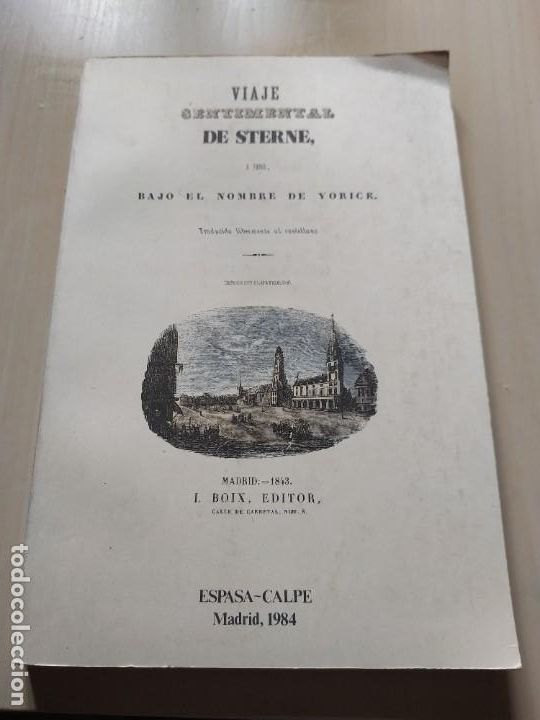 Libros de segunda mano: Facs&iacute;mil. Viaje Sentimental de Sterne. Espasa - Foto 1