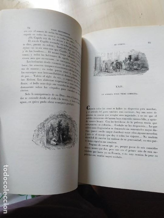Libros de segunda mano: Facs&iacute;mil. Viaje Sentimental de Sterne. Espasa - Foto 3