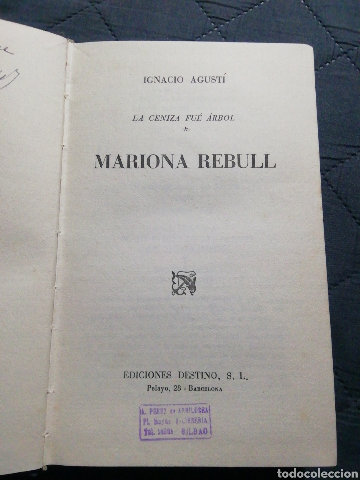 Libros de segunda mano: MARIONA REBULL..IGNACIO AGUSTI - Foto 2