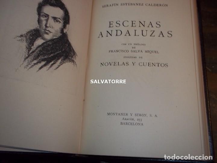 Libros de segunda mano: SERAFIN ESTEVANEZ CALDERON.ESCENAS ANDALUZAS.NOVELAS Y CUENTOS.MONTANER Y SIMON