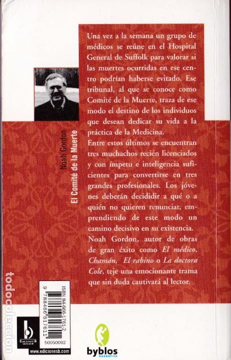 Libros de segunda mano: El comit&eacute; de la muerte / Noah Gordon - Foto 2