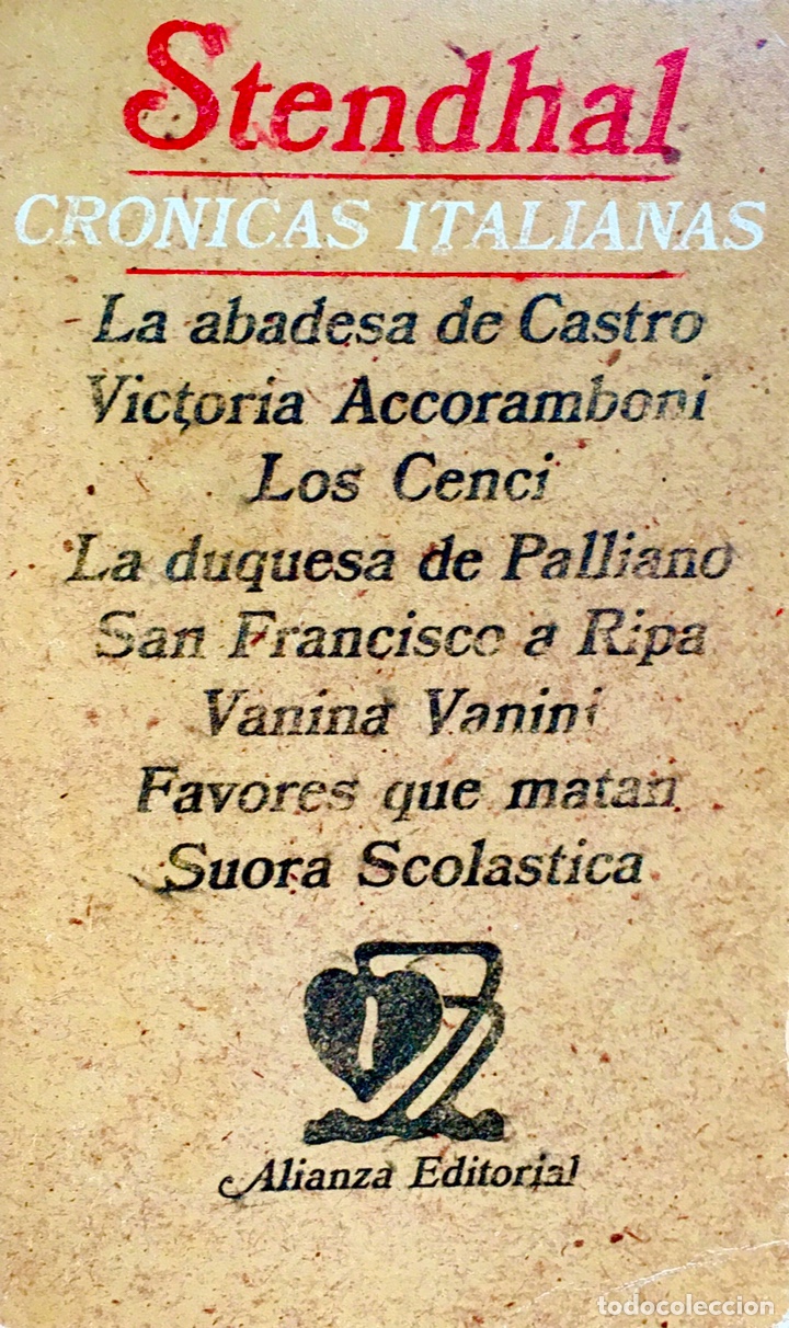 Libros de segunda mano: Cr&oacute;nicas italianas. Stendhal - Foto 1