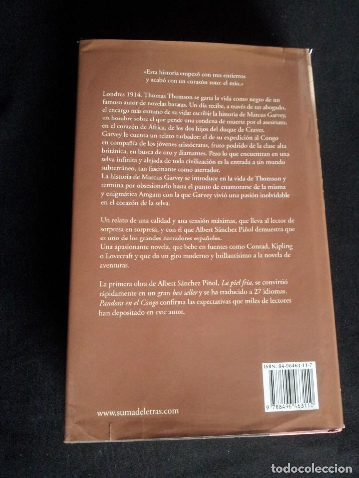 Libros de segunda mano: ALBERT SANCHEZ PI&Ntilde;OL - PANDORA EN EL CONGO - EDICIONES SUMA 2005 - Foto 2