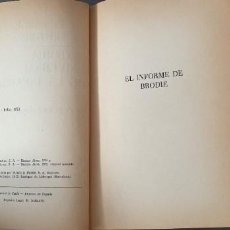 Libros de segunda mano: EL INFORME DE BRODIE - JORGE LUIS BORGES, 1971, PLAZA Y JANES . Lote 200037307