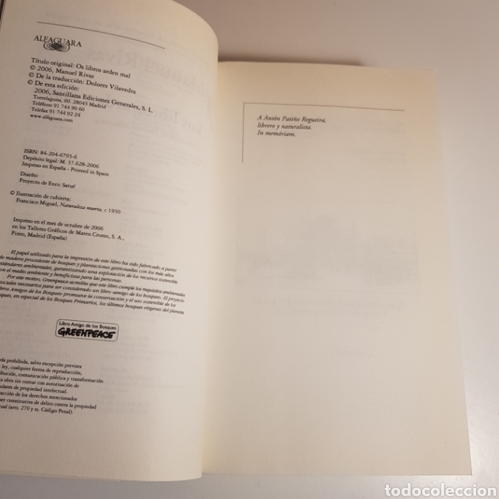 Libros de segunda mano: LOS LIBROS ARDEN MAL- MANUEL RIVAS - Foto 2