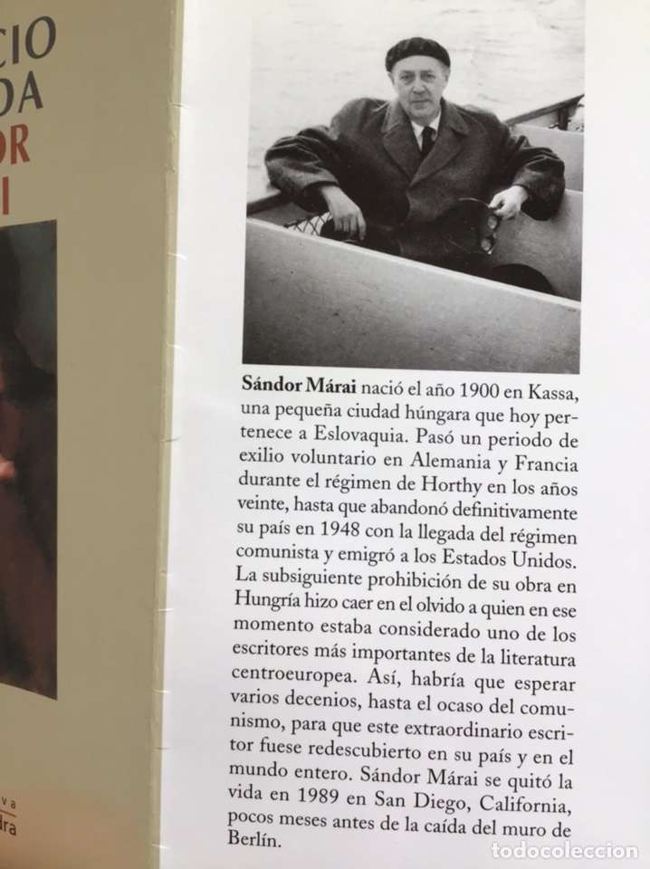 Libros de segunda mano: DIVORCIO EN BUDA / S&Aacute;NDOR M&Aacute;RAI / SALAMANDRA - Foto 2