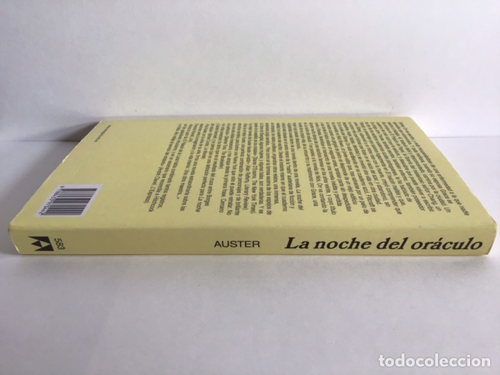 Libros de segunda mano: LA NOCHE DEL OR&Aacute;CULO / PAUL AUSTER / ANAGRAMA - Foto 4