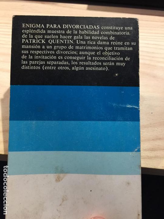 Libros de segunda mano: ENIGMA PARA DIVORCIADAS. - PATRICK QUENTIN. - Foto 4