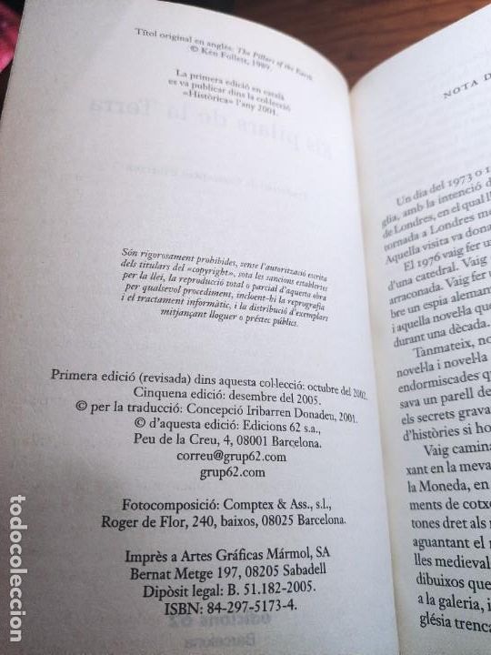 Libros de segunda mano: Els pilars de la Terra. Ken Follet - Foto 3