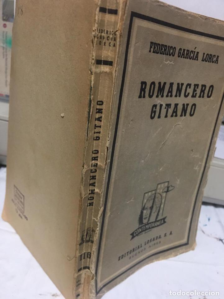 Libros de segunda mano: FEDERICO GARCIA LORCA - ROMANCERO GITANO - EDITORIAL LOSADA 1949 - Foto 2