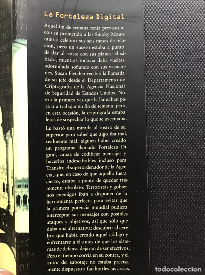 Libros de segunda mano: LA FORTALEZA DIGITAL / DAN BROWN / C&Iacute;RCULO DE LECTORES - Foto 2